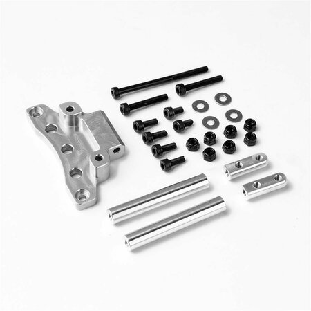 GMADE Front Upper Link Mount for GS01 Axle - Silver GMA30019